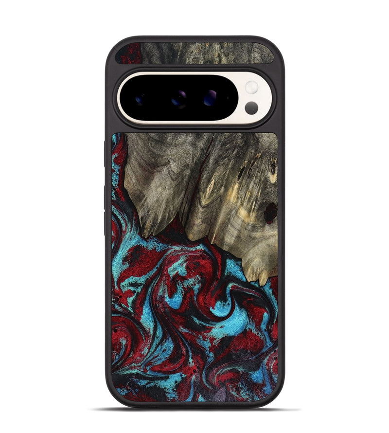 Pixel 9 Wood Phone Case - Cierra (Red, 816467)