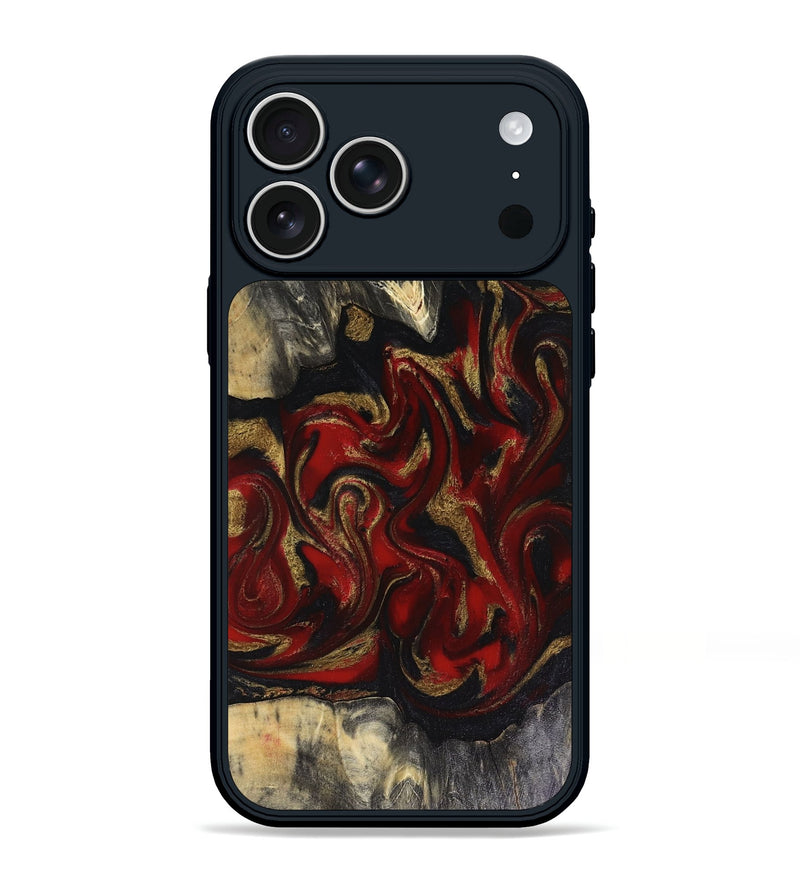 iPhone 17 Pro Max Wood Phone Case - Weston (Red, 816468)