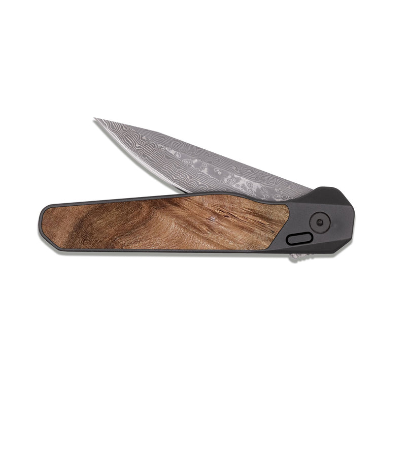 EDC Dark Damascus Wood Pocket Knife - Edd (Red, 816470)