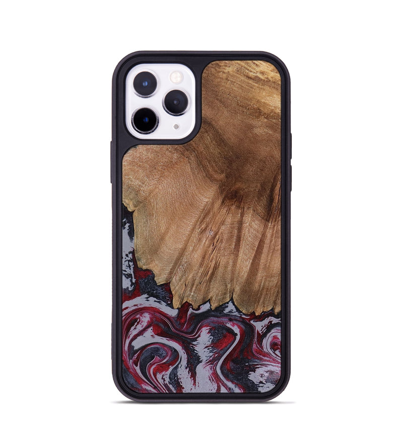 iPhone 11 Pro Wood Phone Case - Edd (Red, 816470)