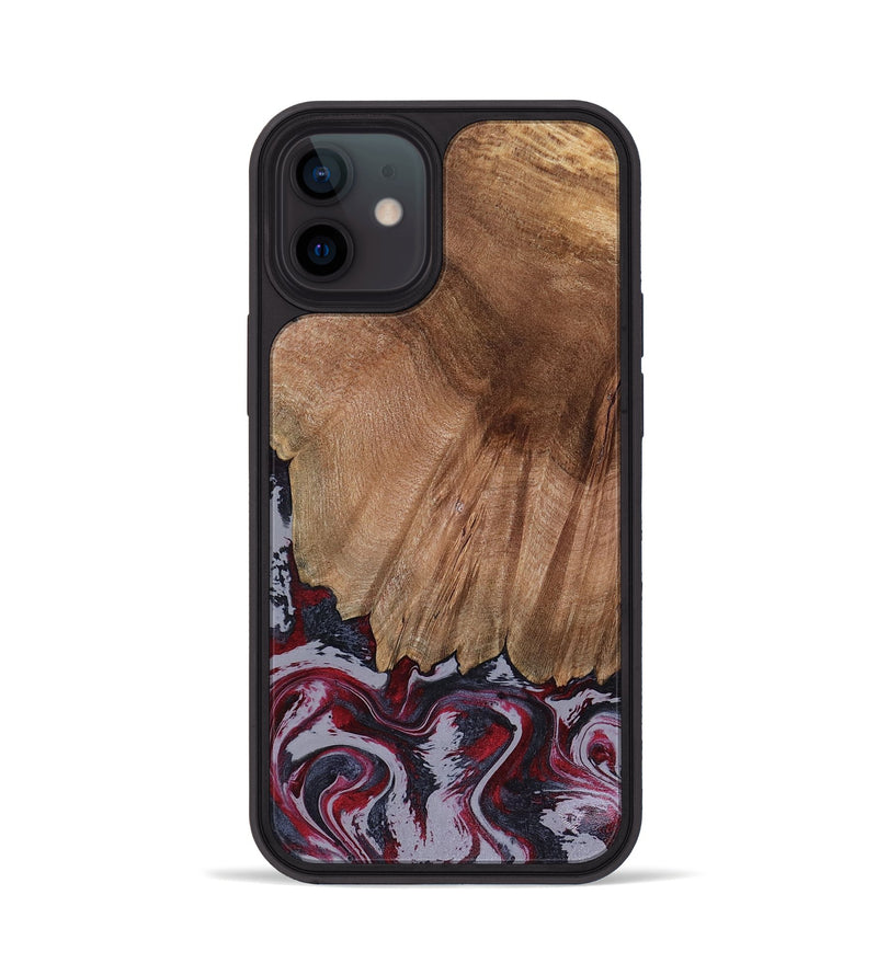 iPhone 12 Wood Phone Case - Edd (Red, 816470)