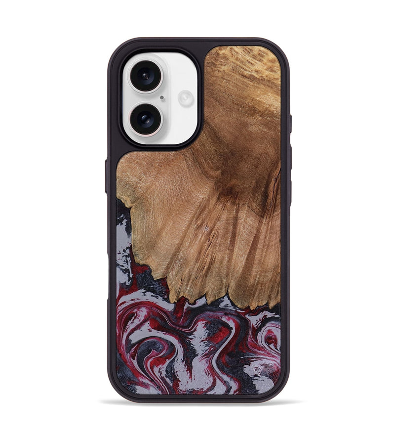 iPhone 17 Wood Phone Case - Edd (Red, 816470)