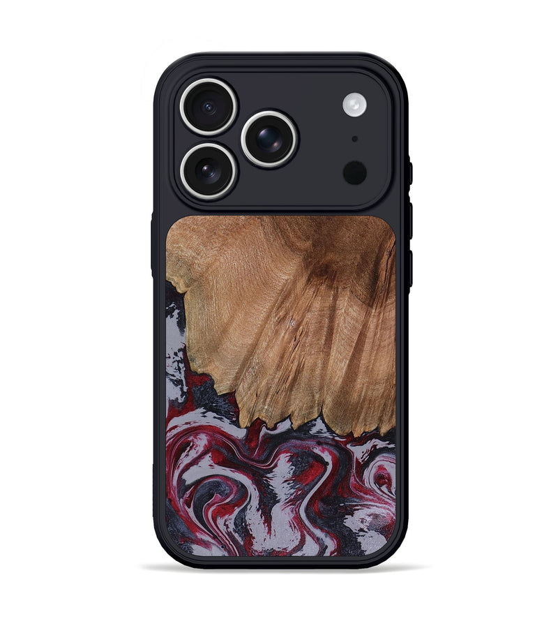 iPhone 17 Pro Wood Phone Case - Edd (Red, 816470)
