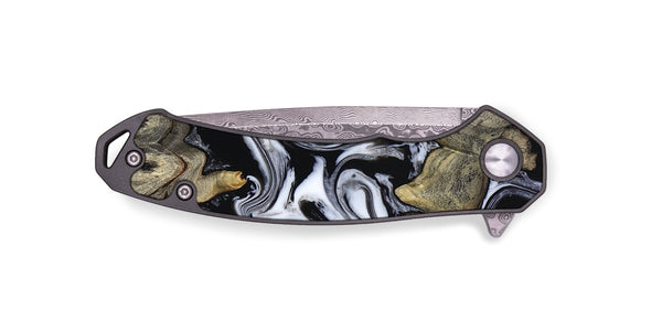 EDC Wood Pocket Knife - Rosina (Black & White, 816471)