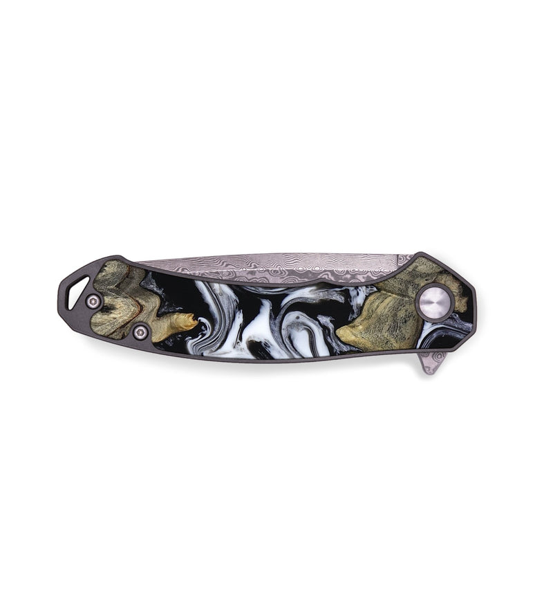 EDC Wood Pocket Knife - Rosina (Black & White, 816471)