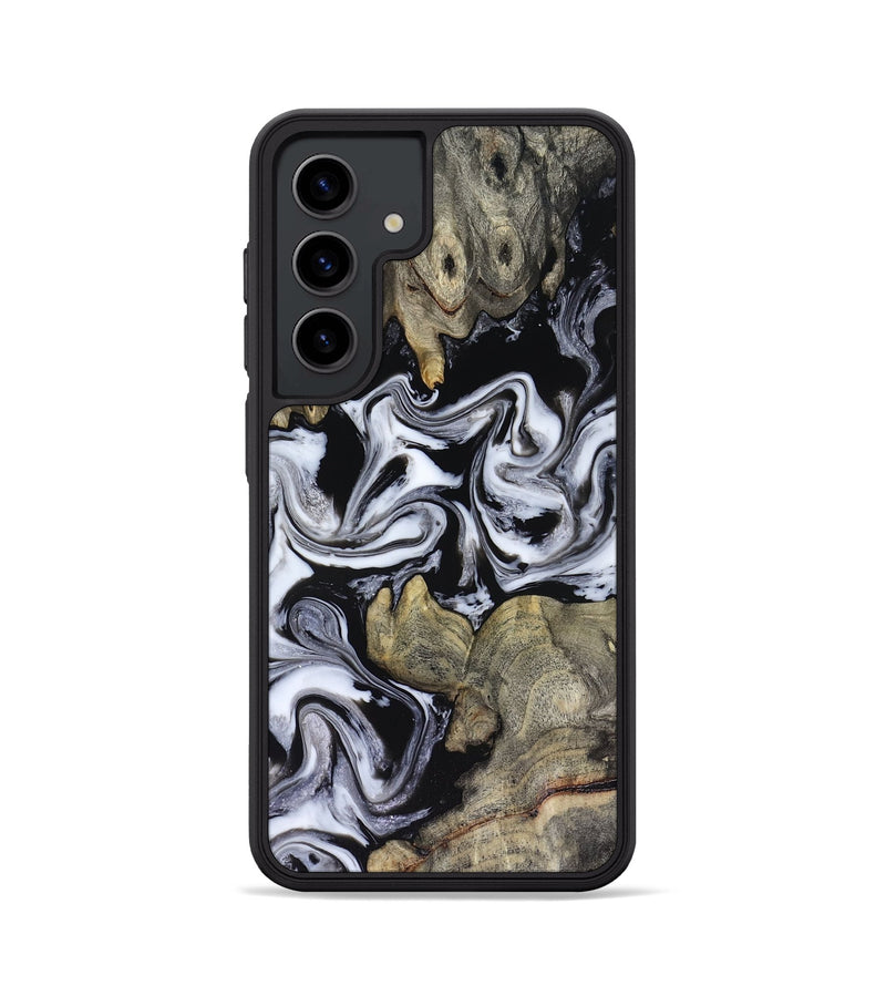 Galaxy S24 Wood Phone Case - Rosina (Black & White, 816471)