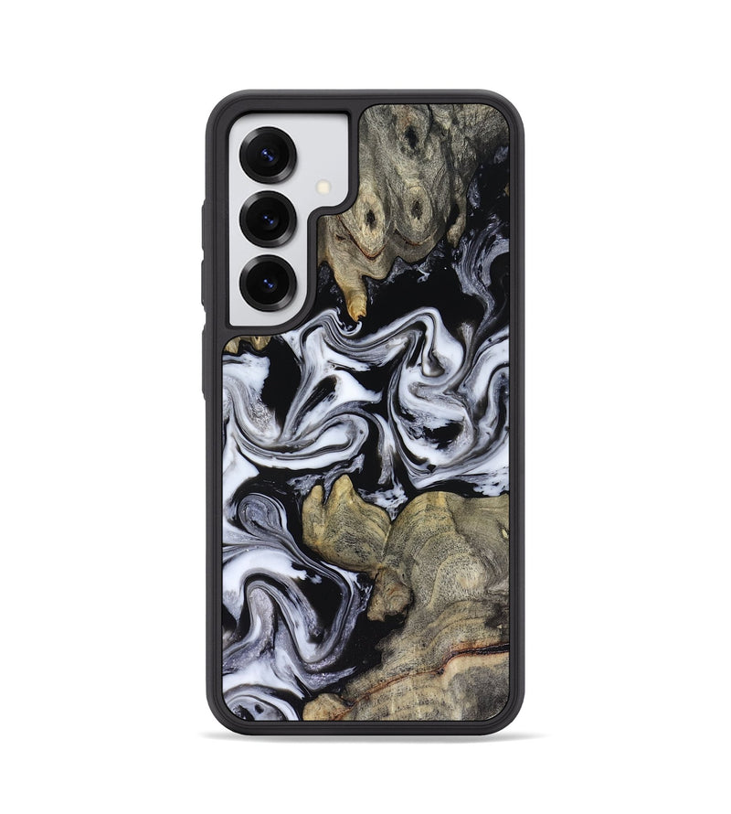 Galaxy S25 Wood Phone Case - Rosina (Black & White, 816471)