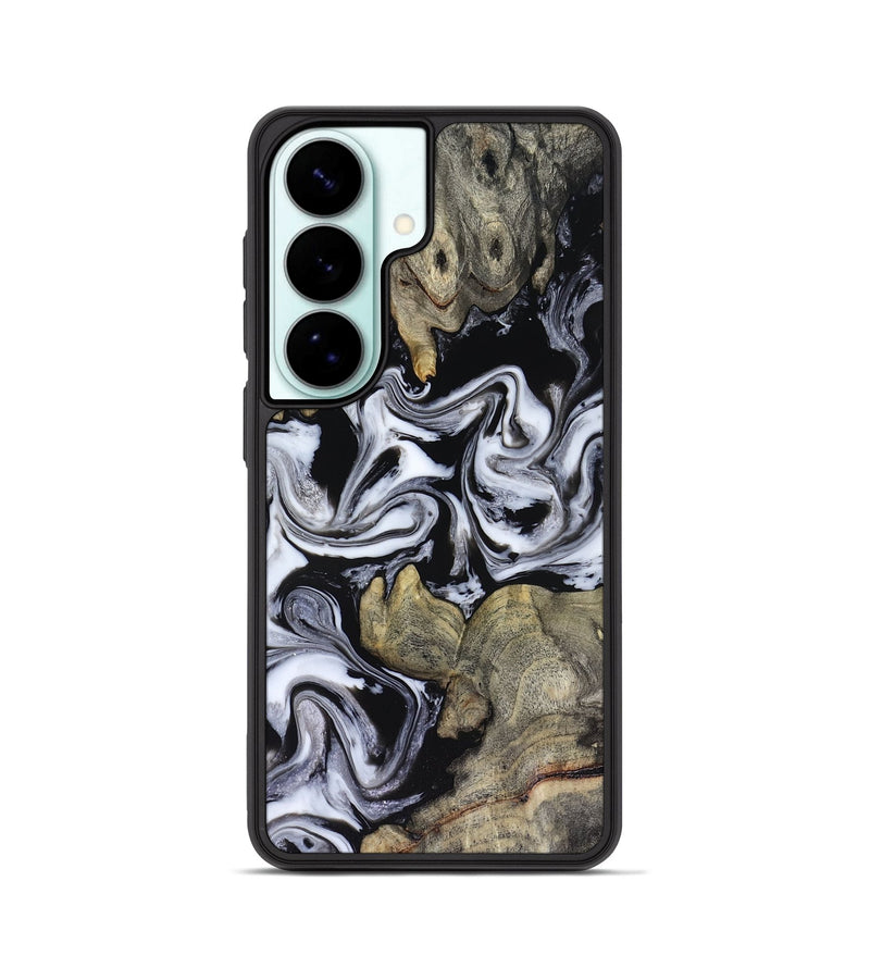 Galaxy S26 Wood Phone Case - Rosina (Black & White, 816471)