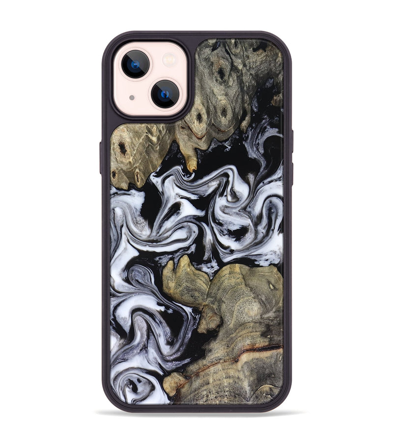 iPhone 14 Plus Wood Phone Case - Rosina (Black & White, 816471)