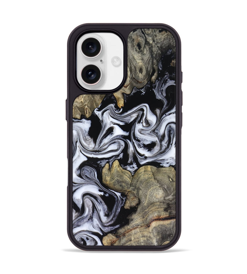 iPhone 17 Wood Phone Case - Rosina (Black & White, 816471)