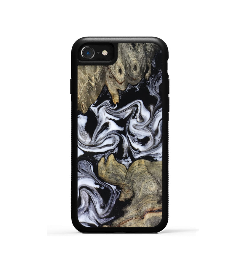 iPhone SE Wood Phone Case - Rosina (Black & White, 816471)