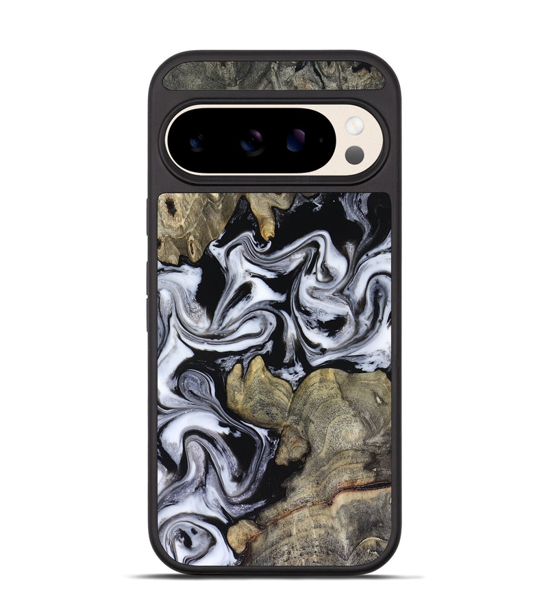 Pixel 10 Pro Wood Phone Case - Rosina (Black & White, 816471)