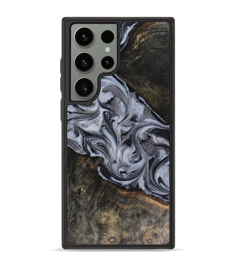 Galaxy S23 Ultra Wood Phone Case - Pam (Black & White, 816472)
