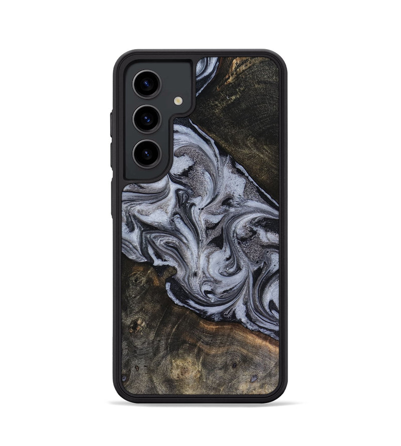 Galaxy S24 Wood Phone Case - Pam (Black & White, 816472)