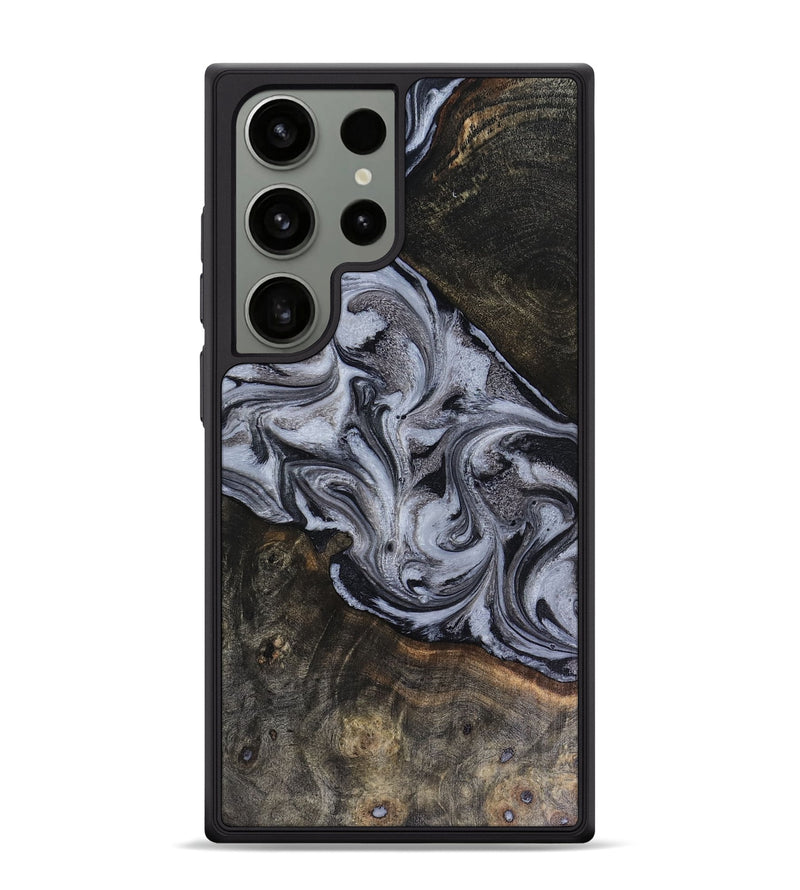 Galaxy S24 Ultra Wood Phone Case - Pam (Black & White, 816472)