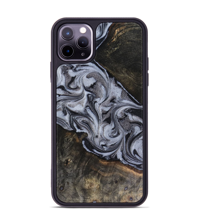 iPhone 11 Pro Max Wood Phone Case - Pam (Black & White, 816472)