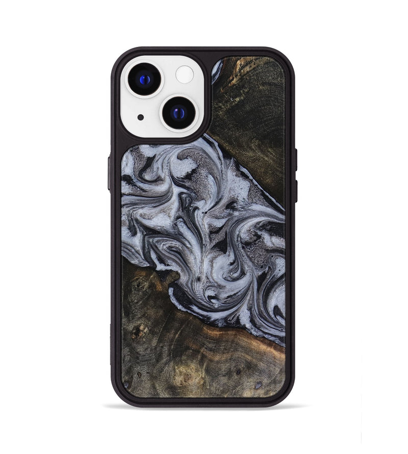 iPhone 13 Wood Phone Case - Pam (Black & White, 816472)