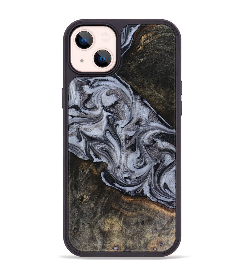 iPhone 14 Plus Wood Phone Case - Pam (Black & White, 816472)