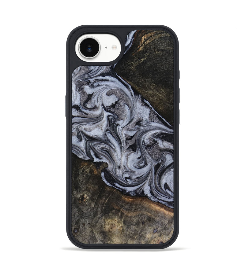 iPhone 16e Wood Phone Case - Pam (Black & White, 816472)