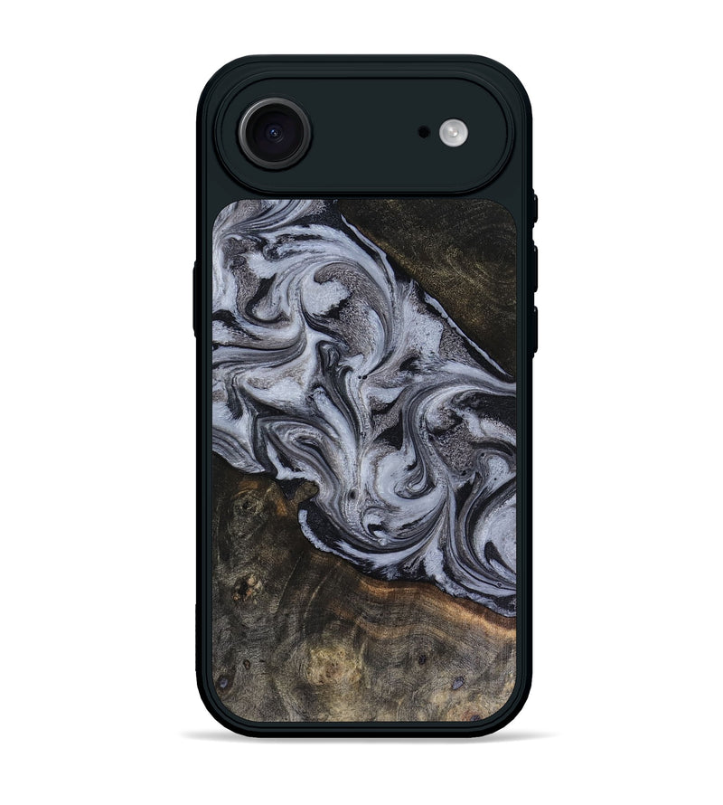 iPhone 17 Air Wood Phone Case - Pam (Black & White, 816472)