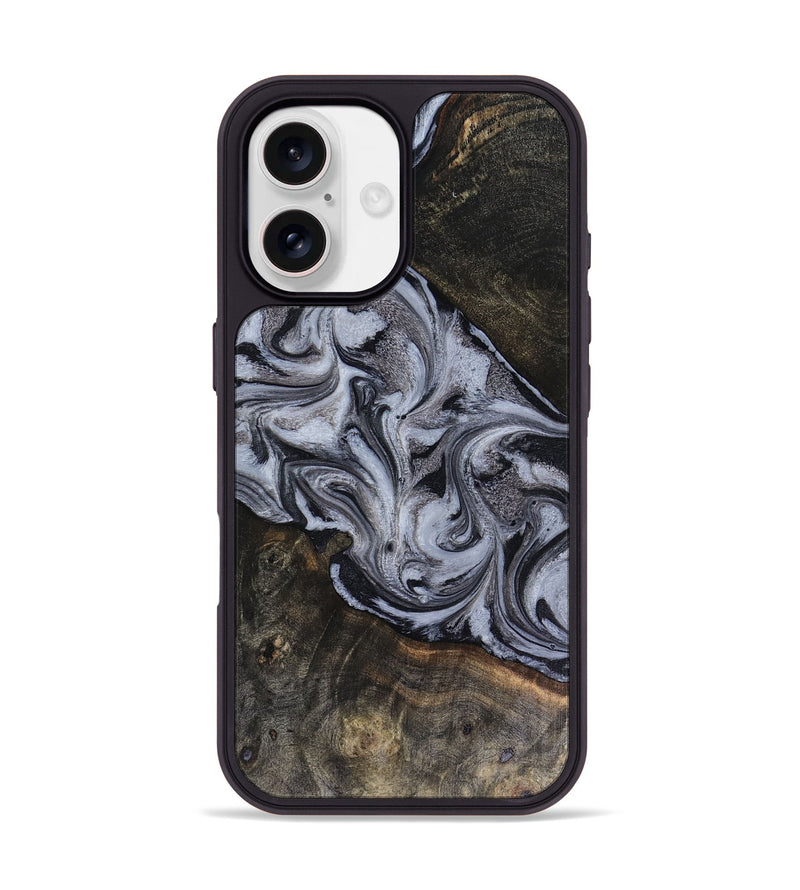 iPhone 17 Wood Phone Case - Pam (Black & White, 816472)