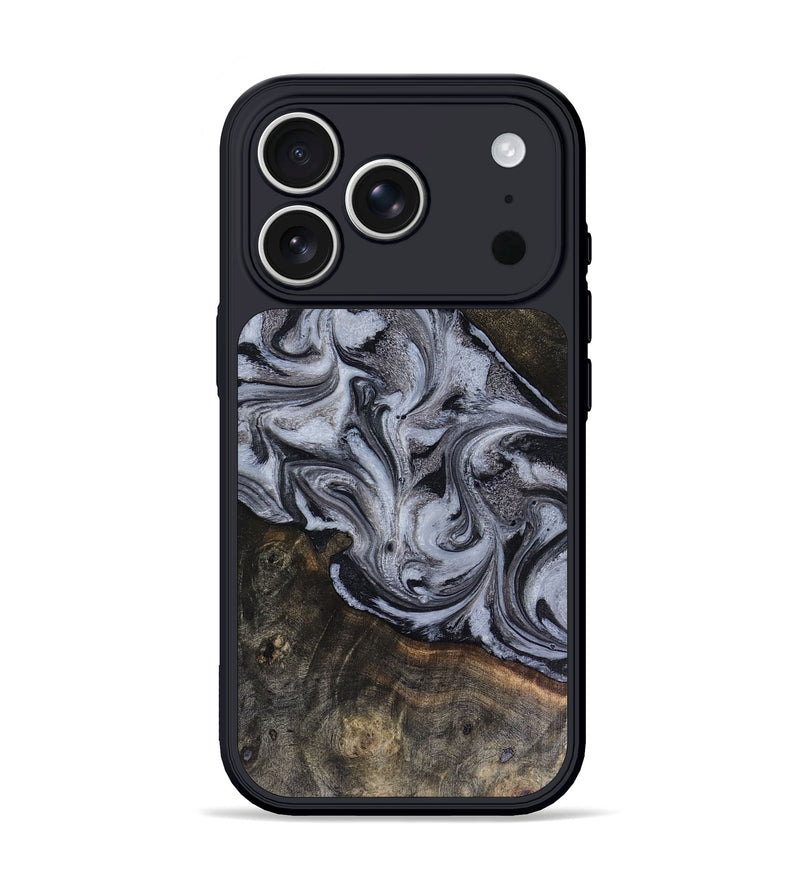 iPhone 17 Pro Wood Phone Case - Pam (Black & White, 816472)