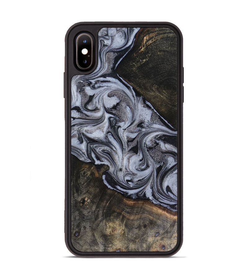 iPhone Xs Max Wood Phone Case - Pam (Black & White, 816472)
