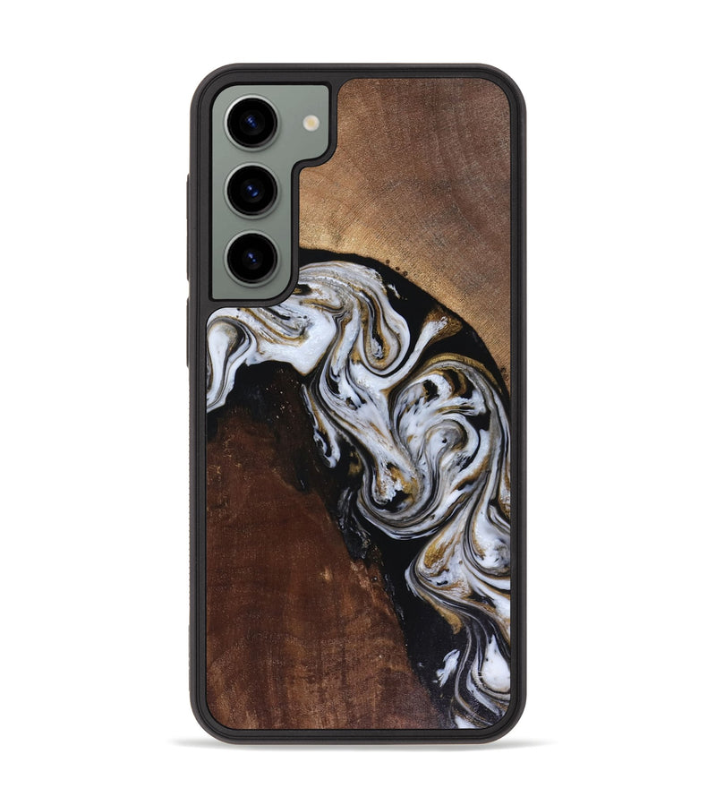 Galaxy S23 Plus Wood Phone Case - Cannon (Black & White, 816473)