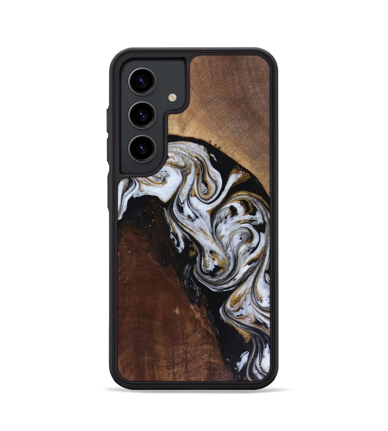 Galaxy S24 Wood Phone Case - Cannon (Black & White, 816473)
