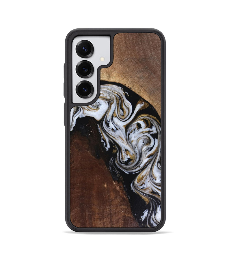 Galaxy S25 Wood Phone Case - Cannon (Black & White, 816473)