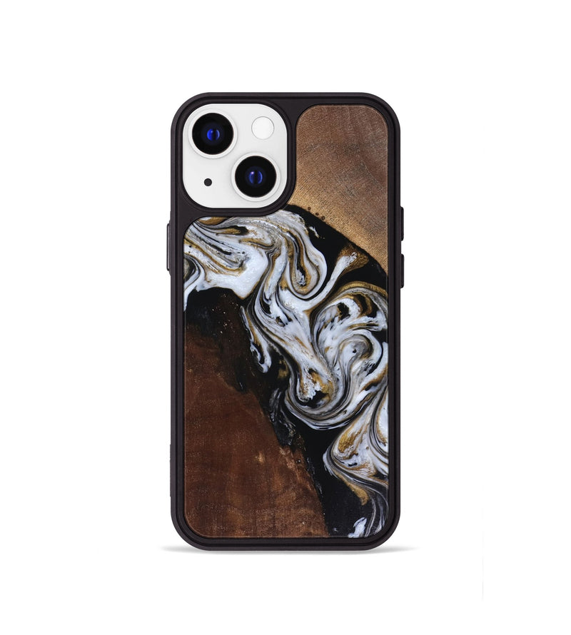 iPhone 13 mini Wood Phone Case - Cannon (Black & White, 816473)