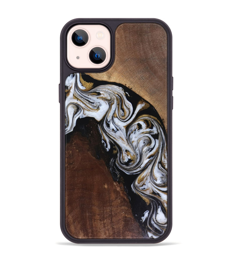 iPhone 14 Plus Wood Phone Case - Cannon (Black & White, 816473)