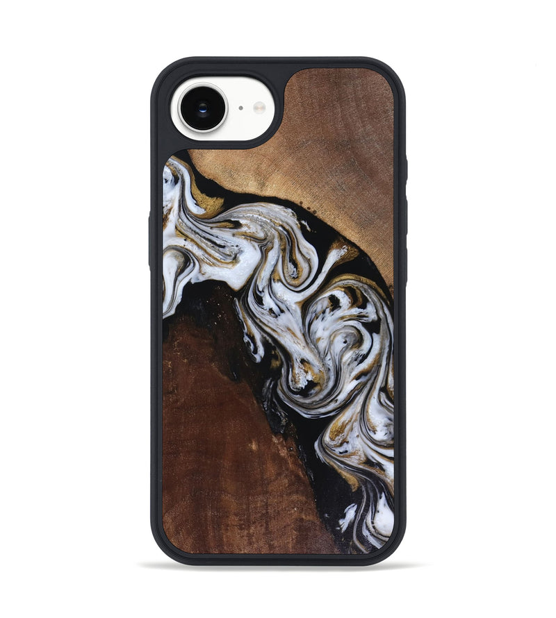 iPhone 16e Wood Phone Case - Cannon (Black & White, 816473)