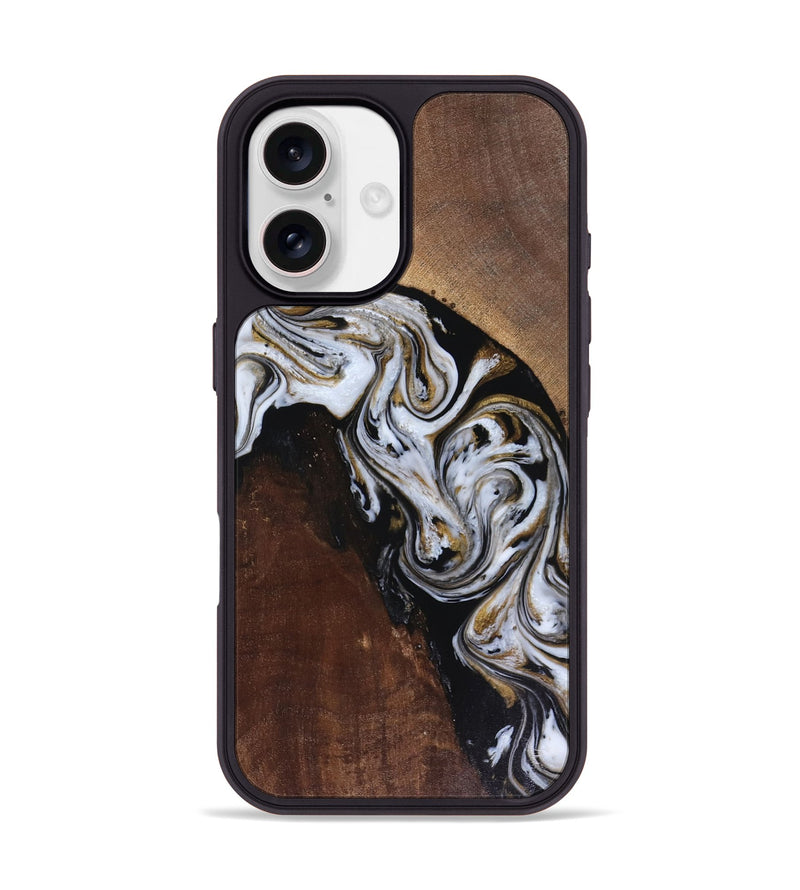 iPhone 17 Wood Phone Case - Cannon (Black & White, 816473)
