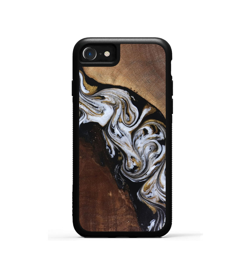 iPhone SE Wood Phone Case - Cannon (Black & White, 816473)