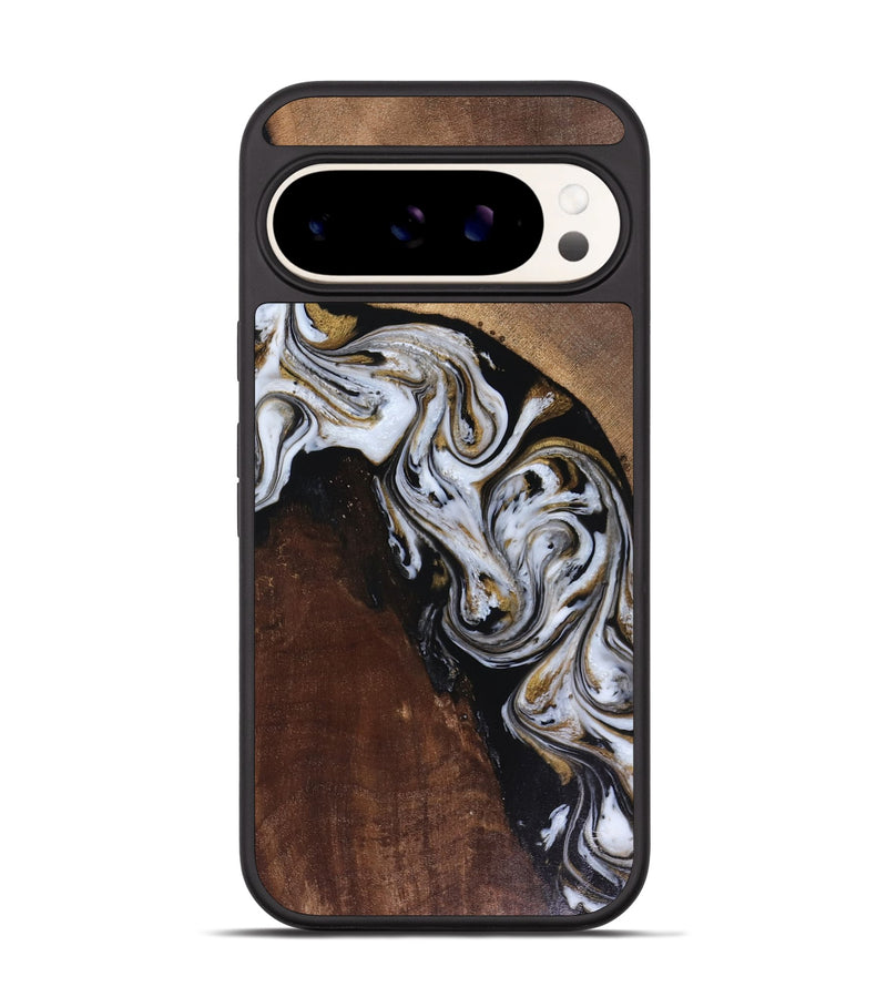 Pixel 9 Pro Wood Phone Case - Cannon (Black & White, 816473)