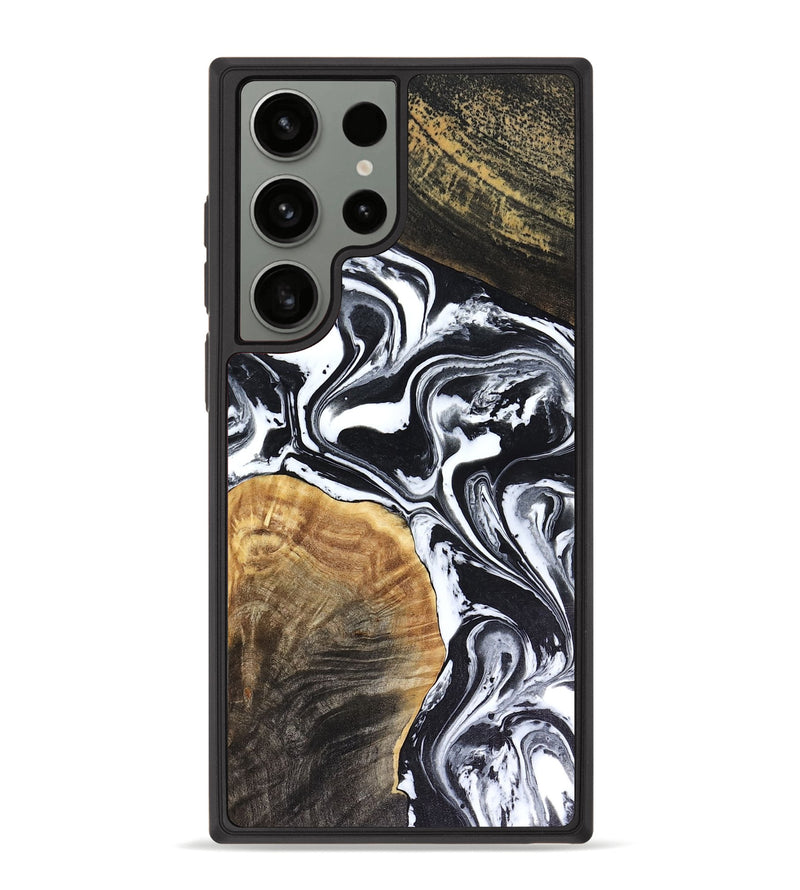 Galaxy S23 Ultra Wood Phone Case - Marlena (Black & White, 816474)