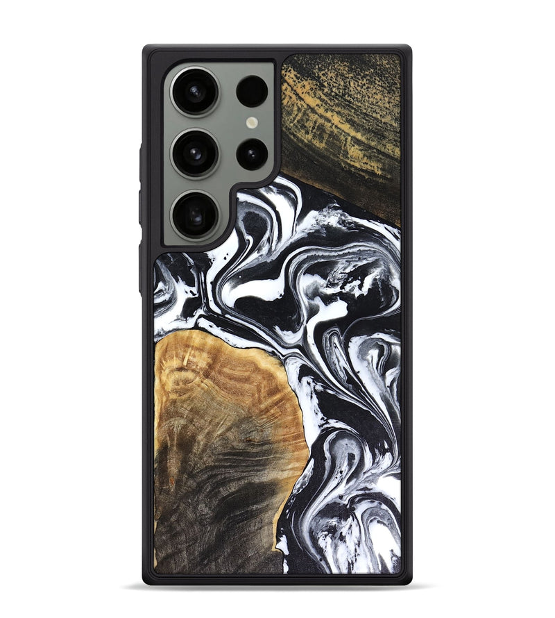 Galaxy S24 Ultra Wood Phone Case - Marlena (Black & White, 816474)