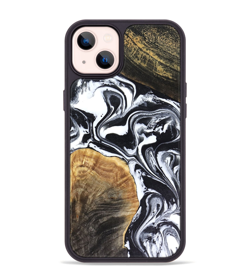 iPhone 14 Plus Wood Phone Case - Marlena (Black & White, 816474)