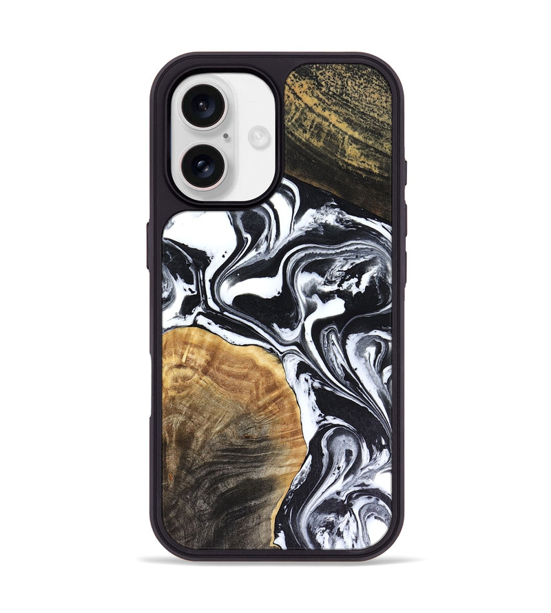 iPhone 17 Wood Phone Case - Marlena (Black & White, 816474)
