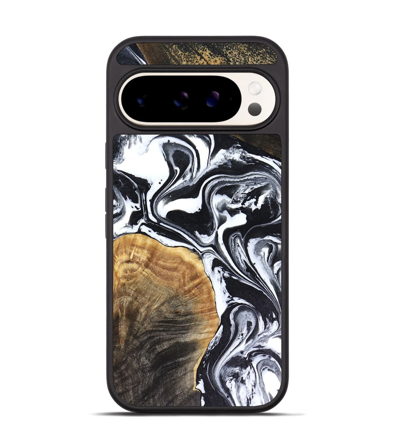 Pixel 9 Wood Phone Case - Marlena (Black & White, 816474)
