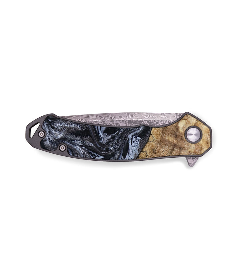 EDC Wood Pocket Knife - Adlai (Black & White, 816475)