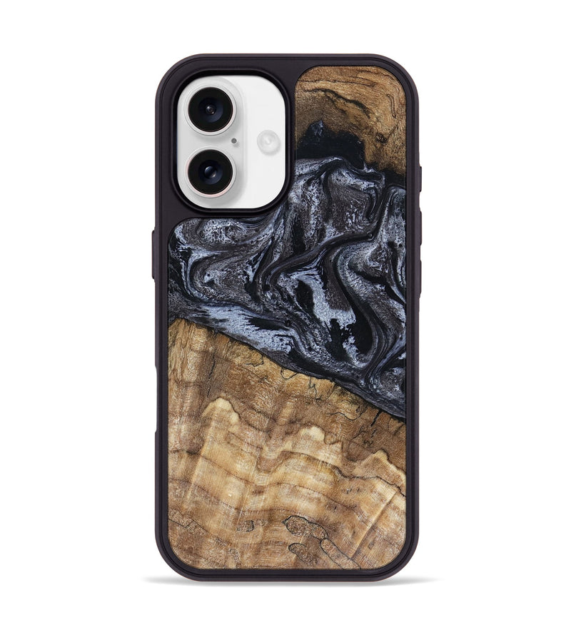 iPhone 17 Wood Phone Case - Adlai (Black & White, 816475)