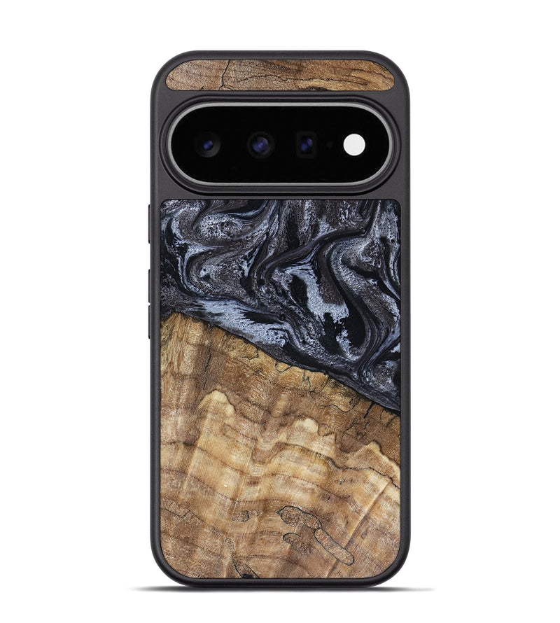 Pixel 11 Pro Wood Phone Case - Adlai (Black & White, 816475)