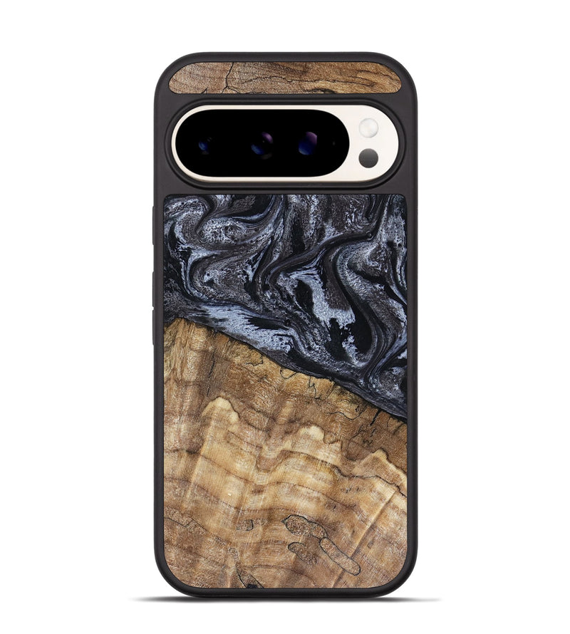 Pixel 9 Pro Wood Phone Case - Adlai (Black & White, 816475)