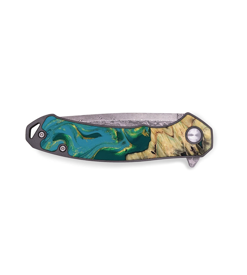EDC Wood Pocket Knife - Lindsay (Green, 816478)
