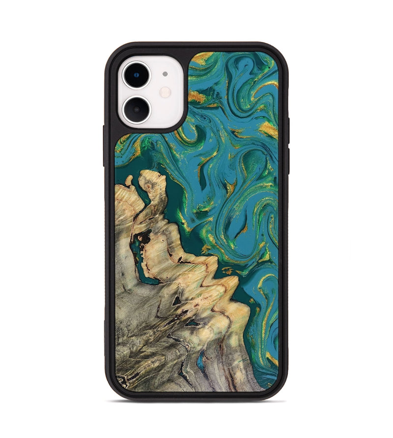 iPhone 11 Wood Phone Case - Lindsay (Green, 816478)