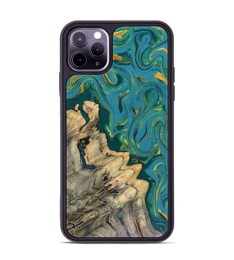 iPhone 11 Pro Max Wood Phone Case - Lindsay (Green, 816478)