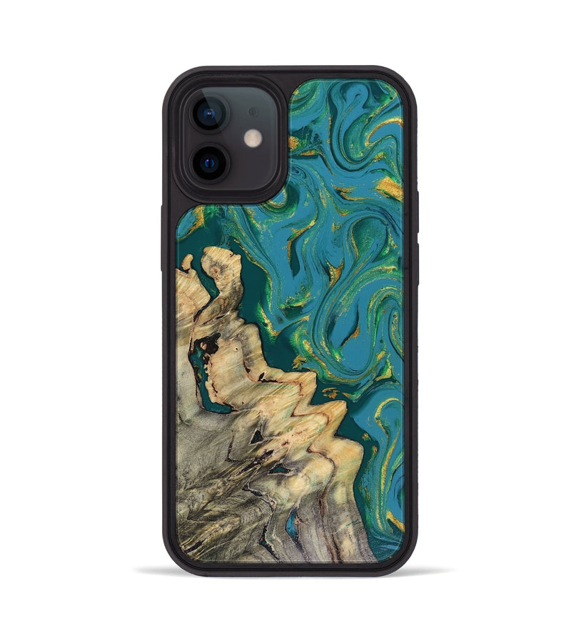 iPhone 12 Wood Phone Case - Lindsay (Green, 816478)