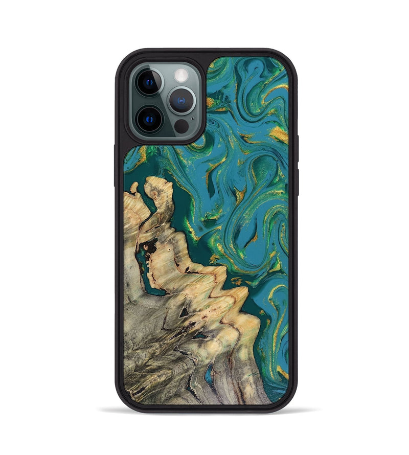 iPhone 12 Pro Wood Phone Case - Lindsay (Green, 816478)
